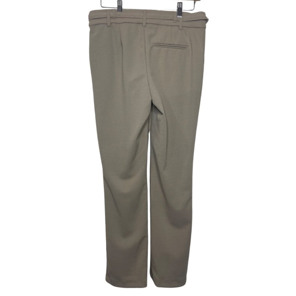 JULES & LEOPOLD | Women's Tan Office Pull On Flat Front Dress Pants | Size M - Picture 6 of 13